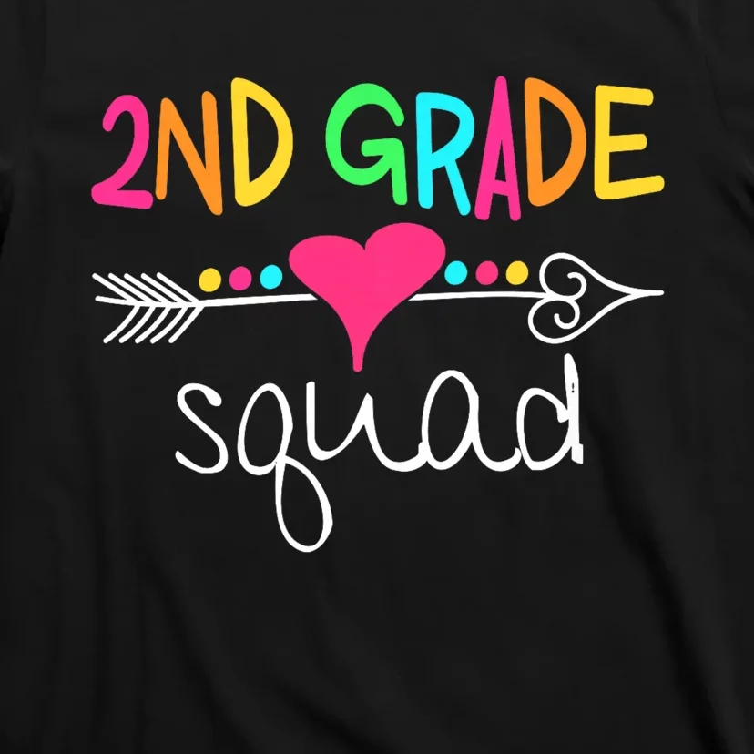 2nd Grade Squad Second Teacher Student Team Back To School T-Shirt