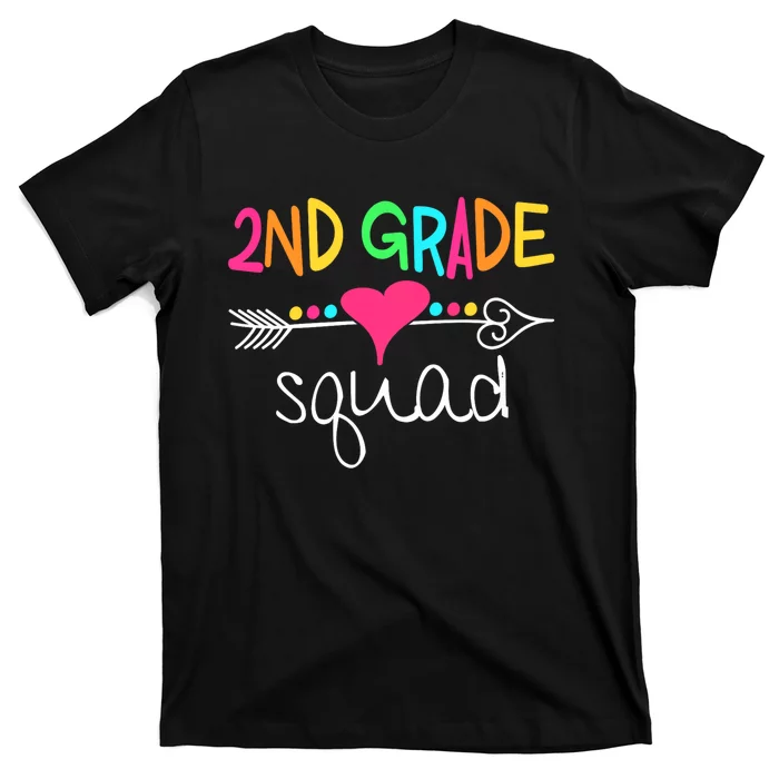 2nd Grade Squad Second Teacher Student Team Back To School T-Shirt