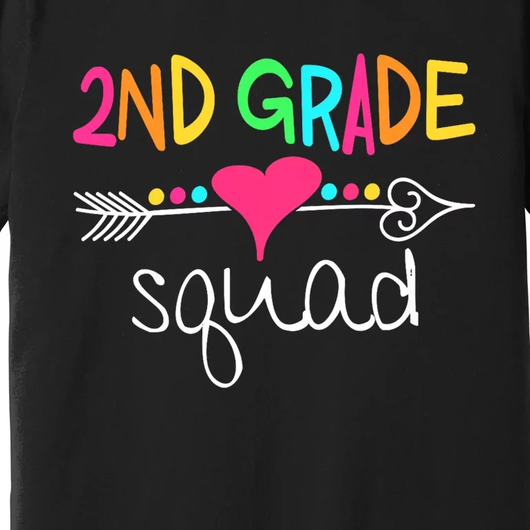 2nd Grade Squad Second Teacher Student Team Back To School Premium T-Shirt