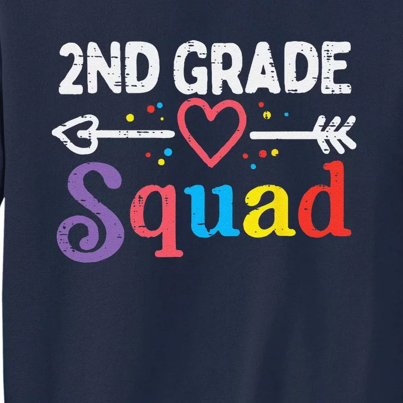 2nd Grade Squad Second First Day Of School Teacher Tall Sweatshirt