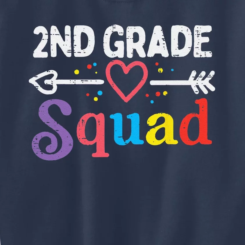 2nd Grade Squad Second First Day Of School Teacher Kids Sweatshirt