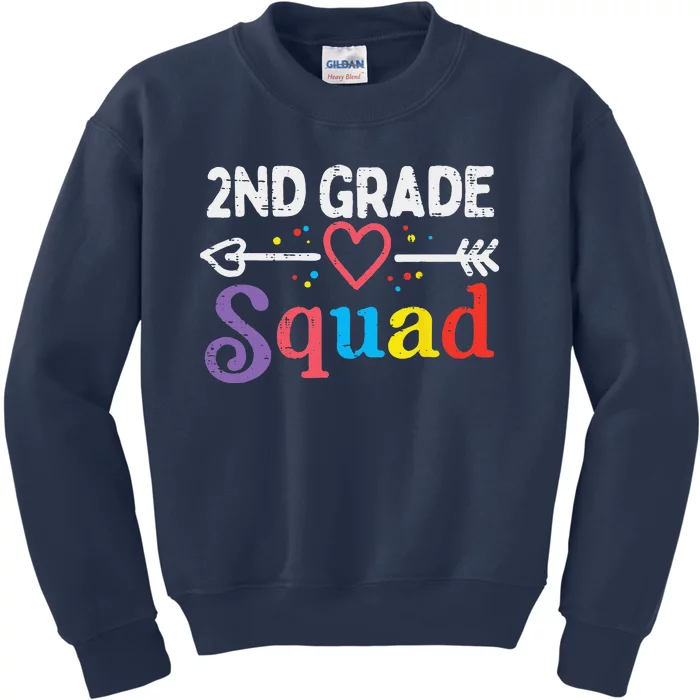 2nd Grade Squad Second First Day Of School Teacher Kids Sweatshirt