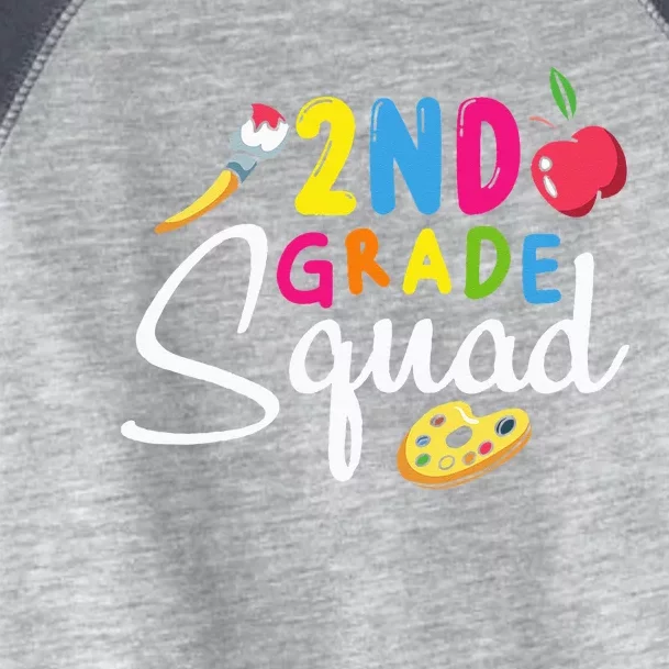 2nd Grade Squad Second Teacher Student Team Back To School Toddler Fine Jersey T-Shirt