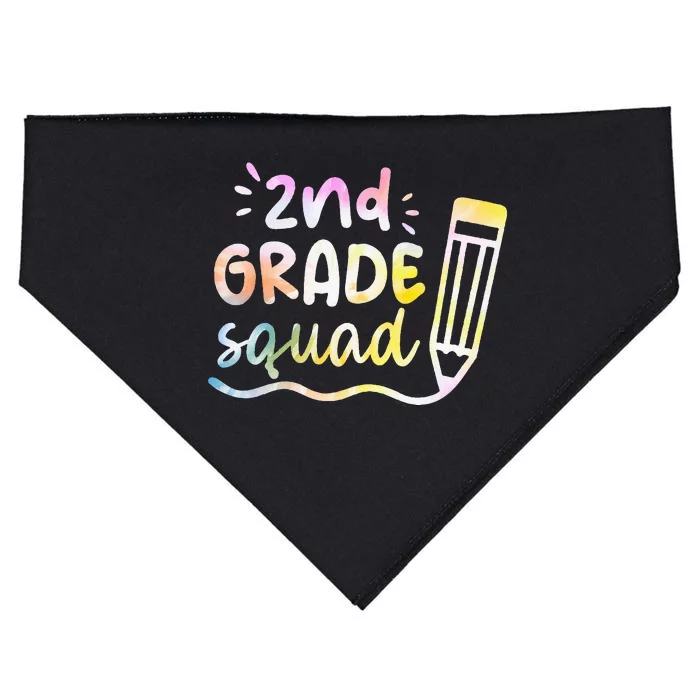 2nd Grade Squad Team Back To School Teachers Students USA-Made Doggie Bandana