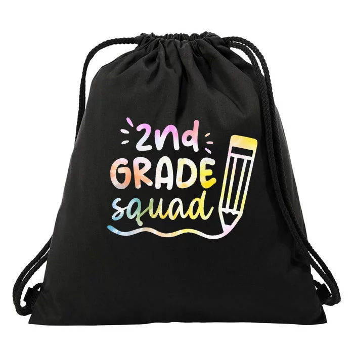 2nd Grade Squad Team Back To School Teachers Students Drawstring Bag