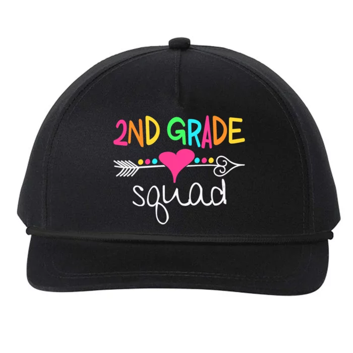 2nd Grade Squad Second Teacher Student Team Back To School Snapback Five-Panel Rope Hat