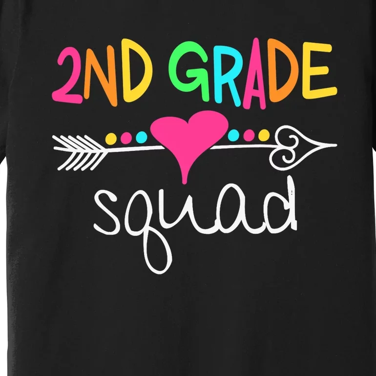 2nd Grade Squad Second Teacher Student Team Back To School Premium T-Shirt