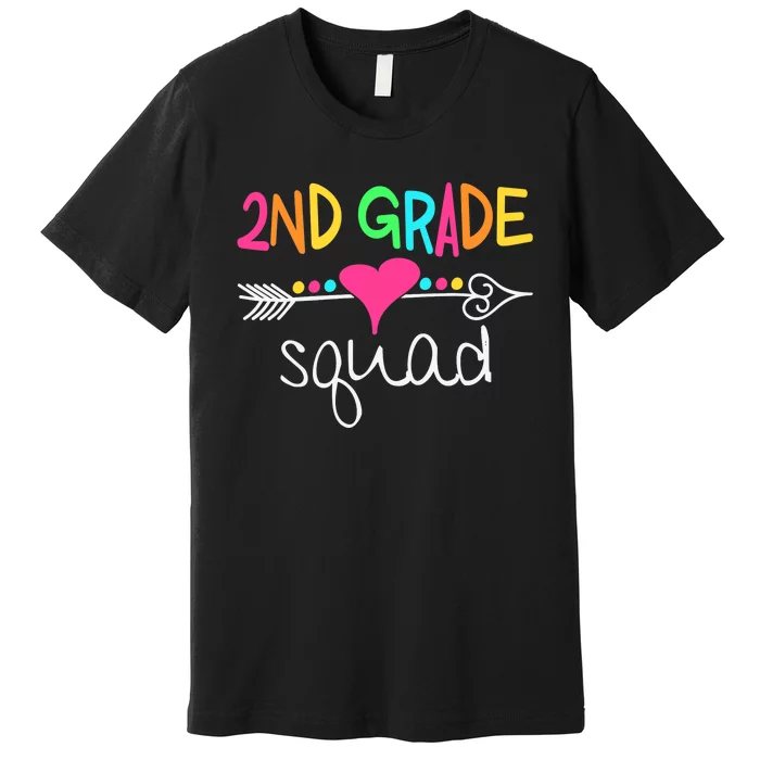 2nd Grade Squad Second Teacher Student Team Back To School Premium T-Shirt