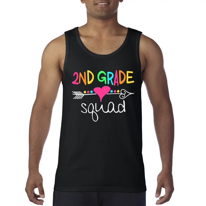 2nd Grade Squad Second Teacher Student Team Back To School Tank Top