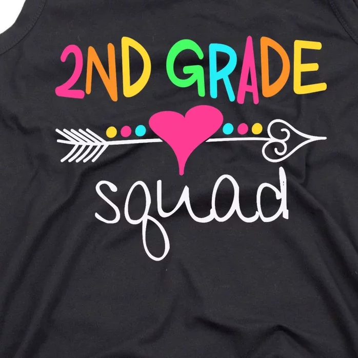 2nd Grade Squad Second Teacher Student Team Back To School Tank Top