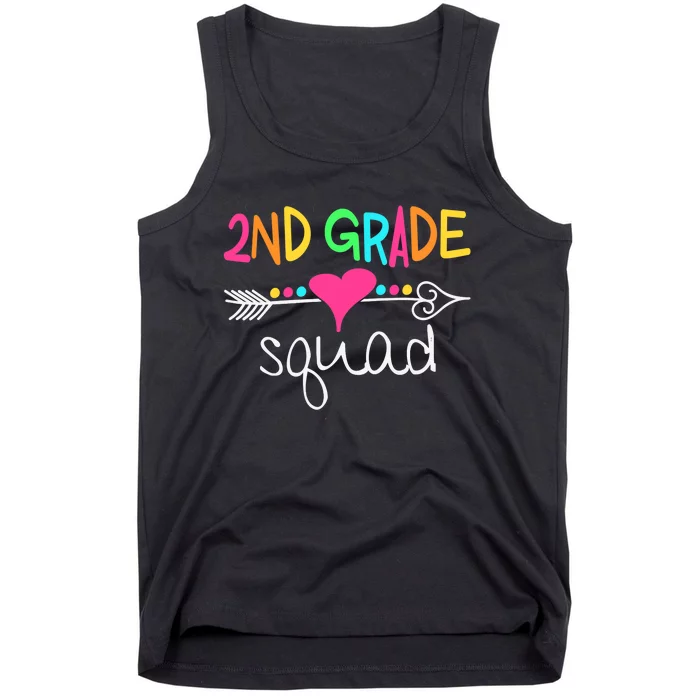 2nd Grade Squad Second Teacher Student Team Back To School Tank Top