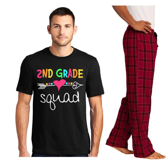 2Nd Grade Squad Funny First Day School Second Grade Teacher Gift Pajama Set