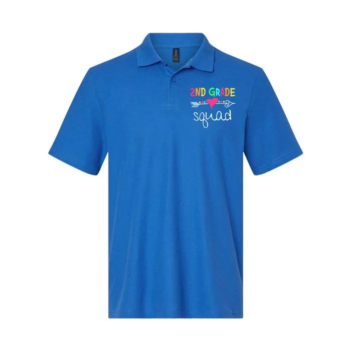 2Nd Grade Squad Funny First Day School Second Grade Teacher Gift Softstyle Adult Sport Polo