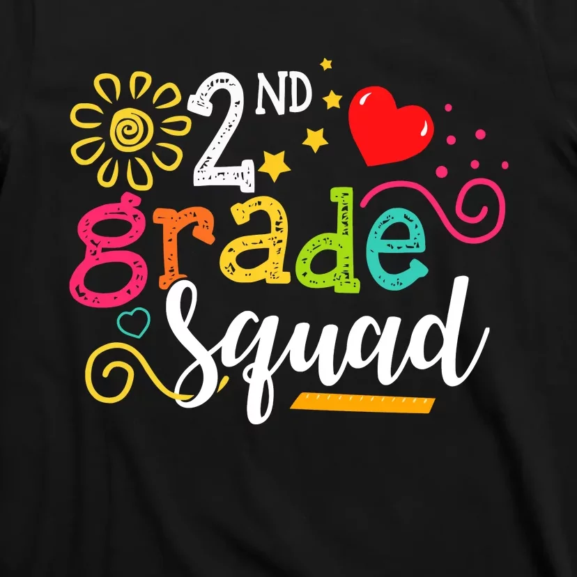 2nd Grade Squad Student Teacher Gift Back To School T-Shirt