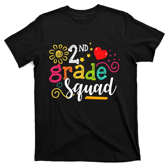 2nd Grade Squad Student Teacher Gift Back To School T-Shirt