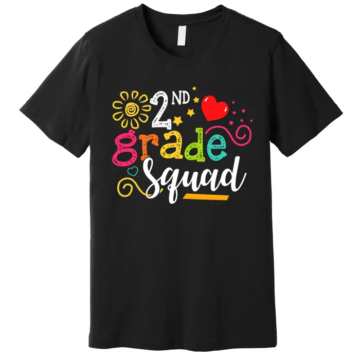 2nd Grade Squad Student Teacher Gift Back To School Premium T-Shirt