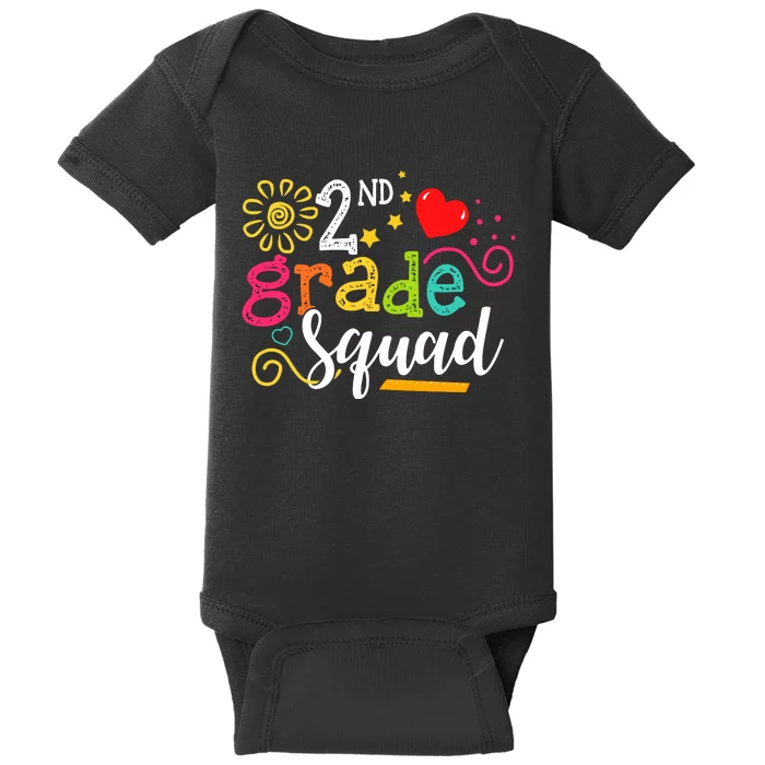 2nd Grade Squad Student Teacher Gift Back To School Baby Bodysuit