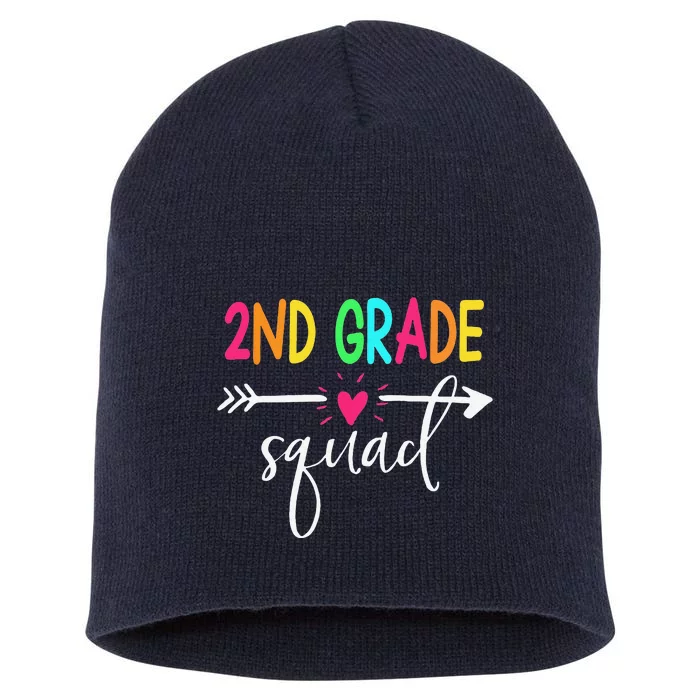 2nd Grade Squad Back To School Team Teacher Student Short Acrylic Beanie