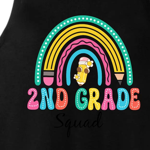 2nd Grade Squad Second Teacher Student Team Back To School Ladies Tri-Blend Wicking Tank