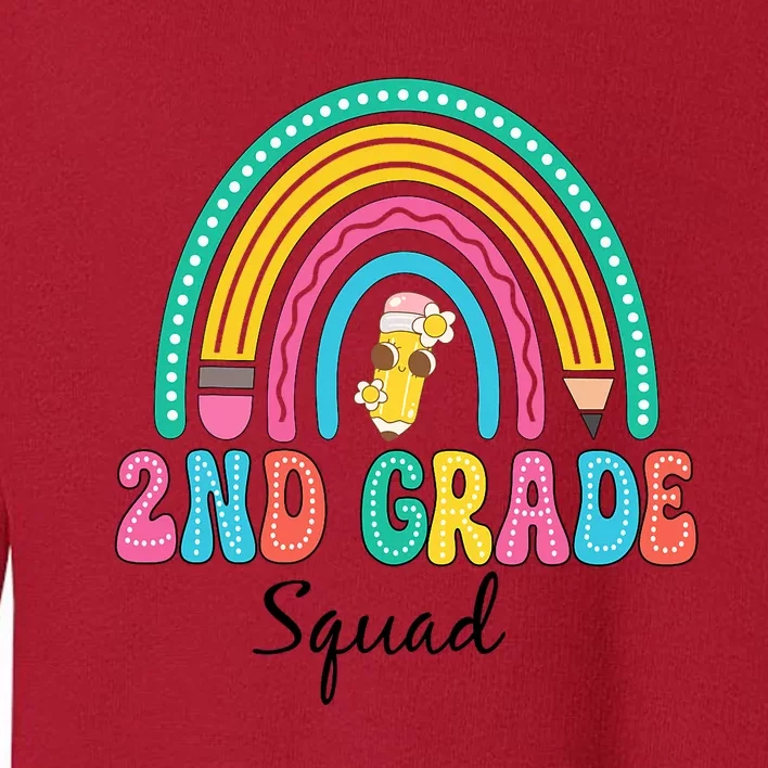 2nd Grade Squad Second Teacher Student Team Back To School Toddler Sweatshirt