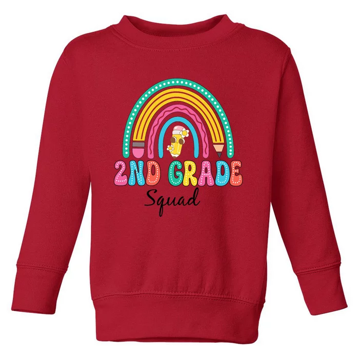 2nd Grade Squad Second Teacher Student Team Back To School Toddler Sweatshirt