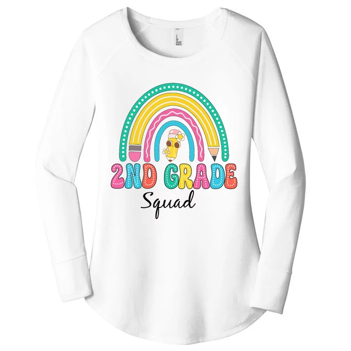 2nd Grade Squad Second Teacher Student Team Back To School Women's Perfect Tri Tunic Long Sleeve Shirt