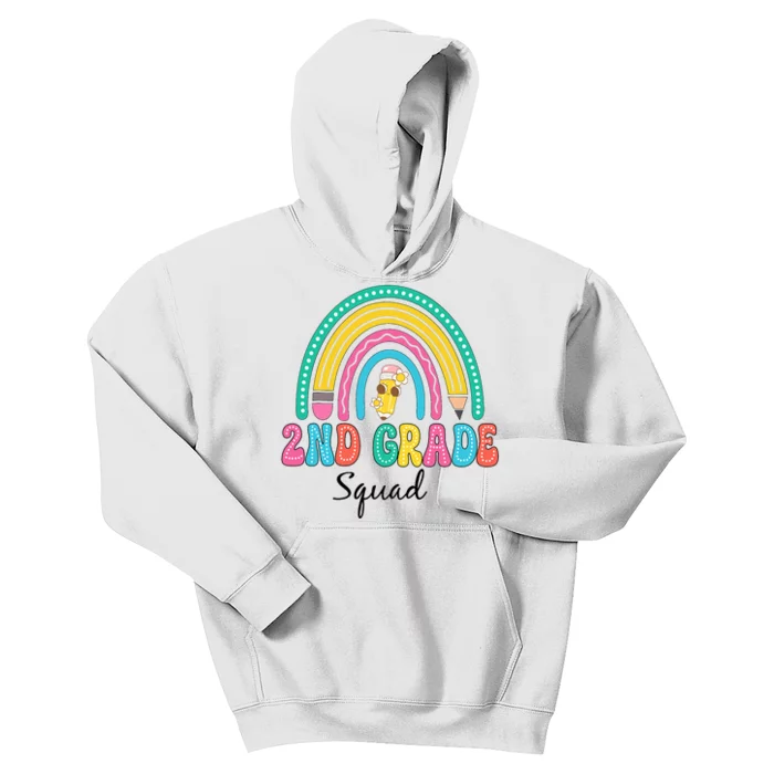 2nd Grade Squad Second Teacher Student Team Back To School Kids Hoodie