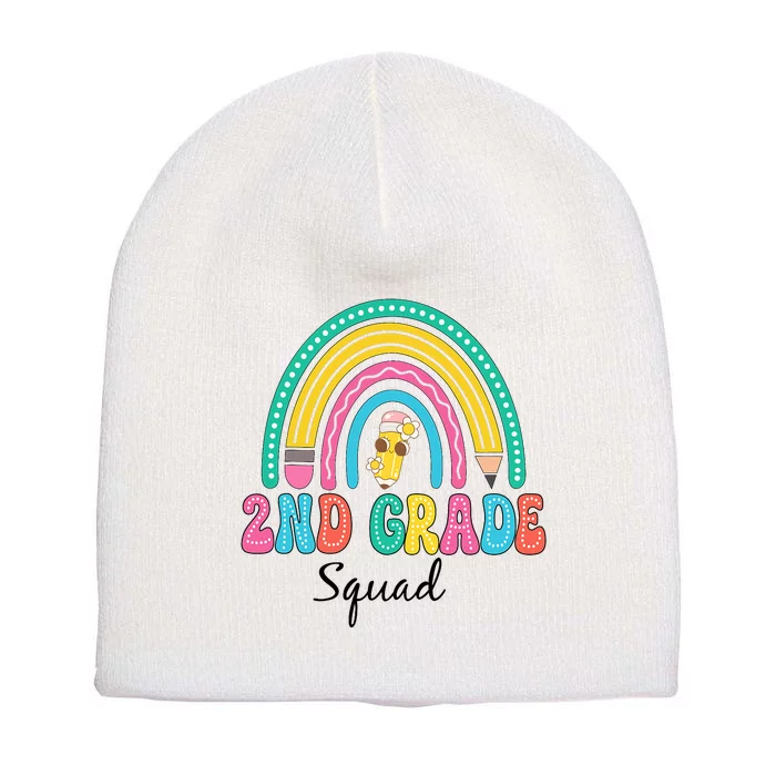 2nd Grade Squad Second Teacher Student Team Back To School Short Acrylic Beanie