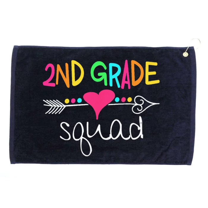 2nd Grade Squad Second Teacher Student Team Back To School Grommeted Golf Towel