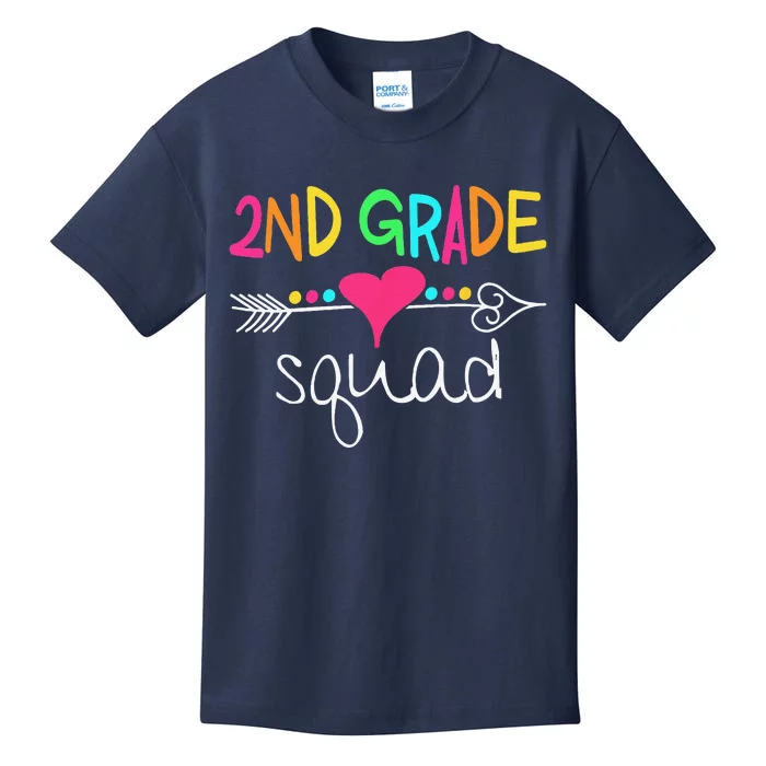 2nd Grade Squad Second Teacher Student Team Back To School Kids T-Shirt