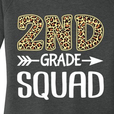 2nd Grade Squad Leopard Second Grade Teacher Student Women’s Perfect Tri Tunic Long Sleeve Shirt