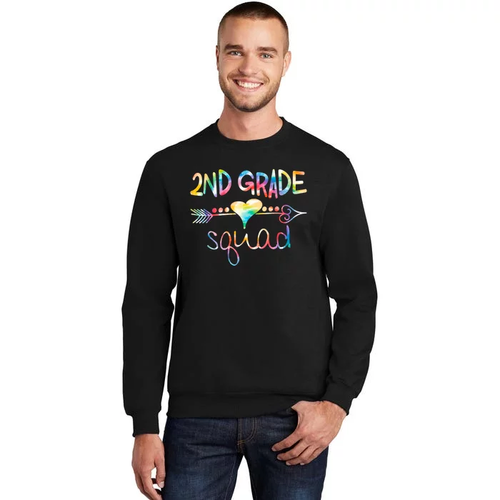 2nd Grade Squad Second Grade Team Teacher Boy Girl Kids Tall Sweatshirt