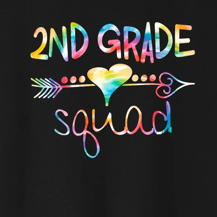 2nd Grade Squad Second Grade Team Teacher Boy Girl Kids Women's Crop Top Tee