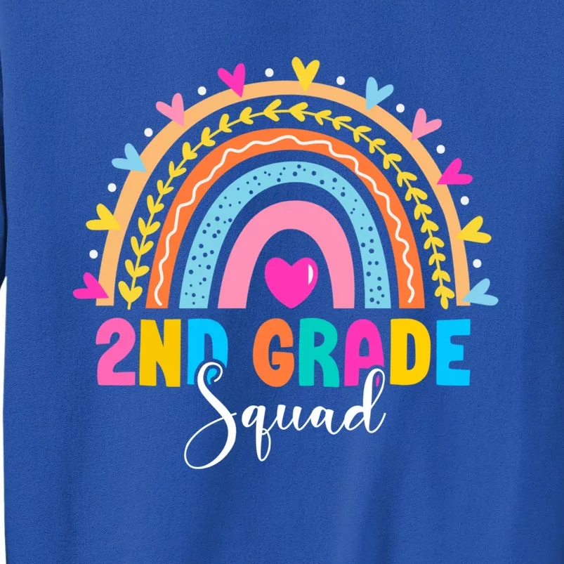 2Nd Grade Squad Back To School Rainbow Teachers Second Grade Gift Sweatshirt