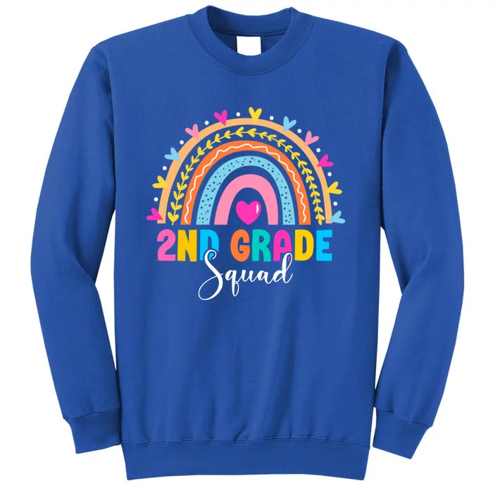 2Nd Grade Squad Back To School Rainbow Teachers Second Grade Gift Sweatshirt