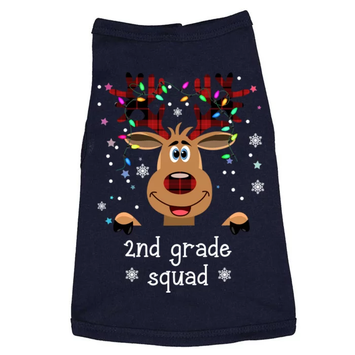 2nd Grade Squad Reindeer Christmas Doggie Tank