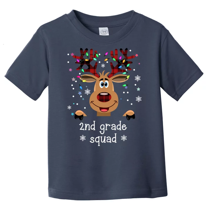 2nd Grade Squad Reindeer Christmas Toddler T-Shirt