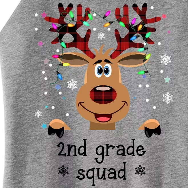 2nd Grade Squad Reindeer Christmas Women’s Perfect Tri Rocker Tank