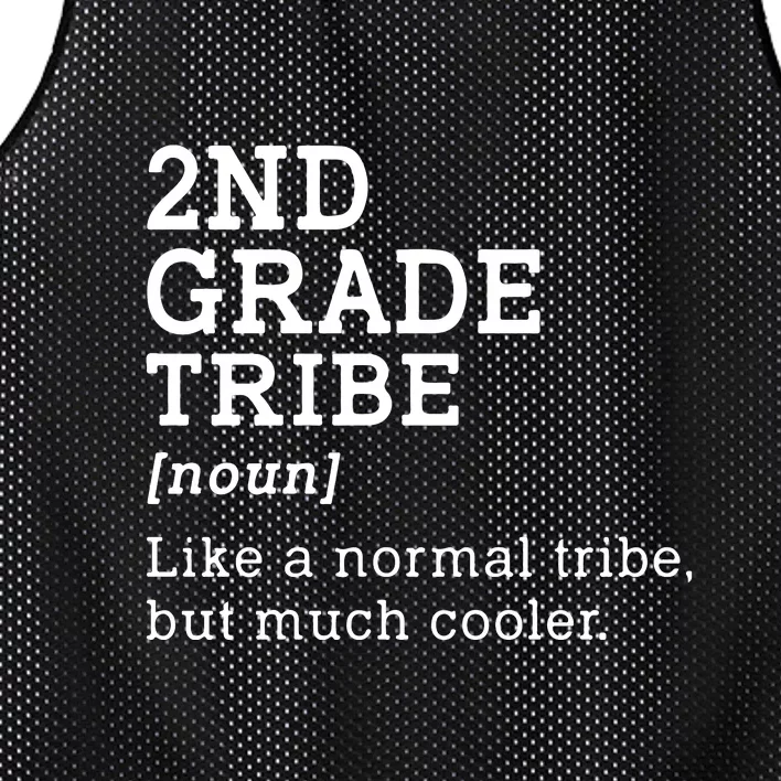 2nd Grade Tribe Back To School Teacher Second Grade Team Gift Mesh Reversible Basketball Jersey Tank