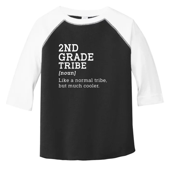 2nd Grade Tribe Back To School Teacher Second Grade Team Gift Toddler Fine Jersey T-Shirt