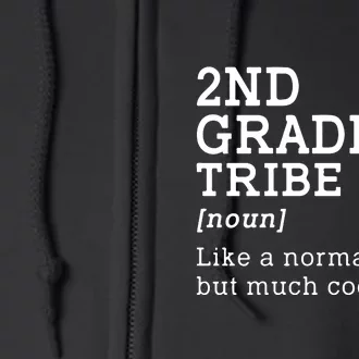 2nd Grade Tribe Back To School Teacher Second Grade Team Gift Full Zip Hoodie