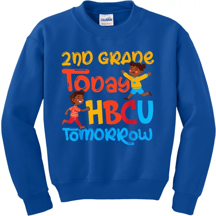 2nd Grade Today HBCU Tomorrow Graduate Grad Colleges School Kids Sweatshirt