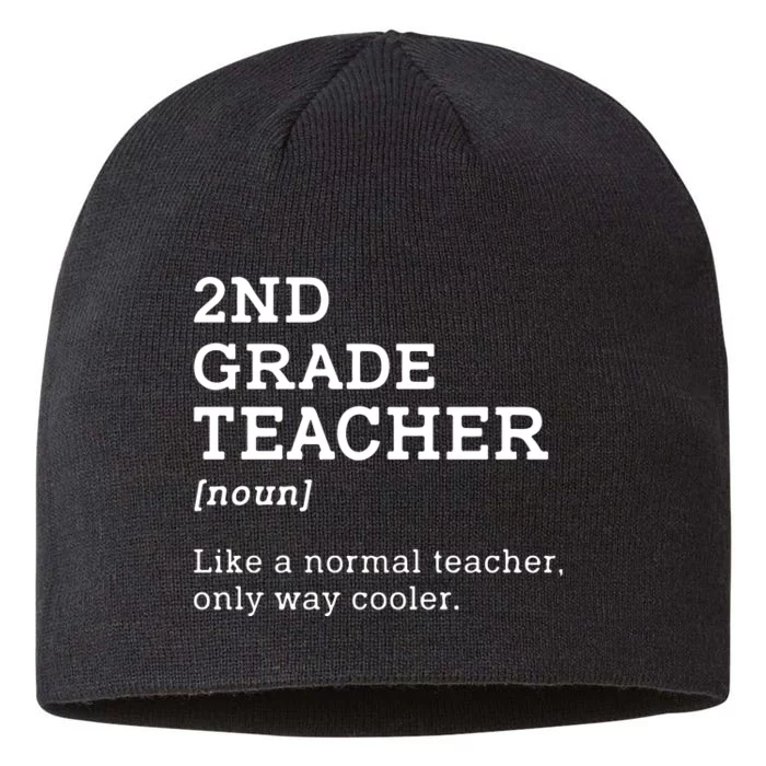 2nd Grade Teacher Idea For Second Grade Teacher Gift 8 1/2in Sustainable Knit Beanie