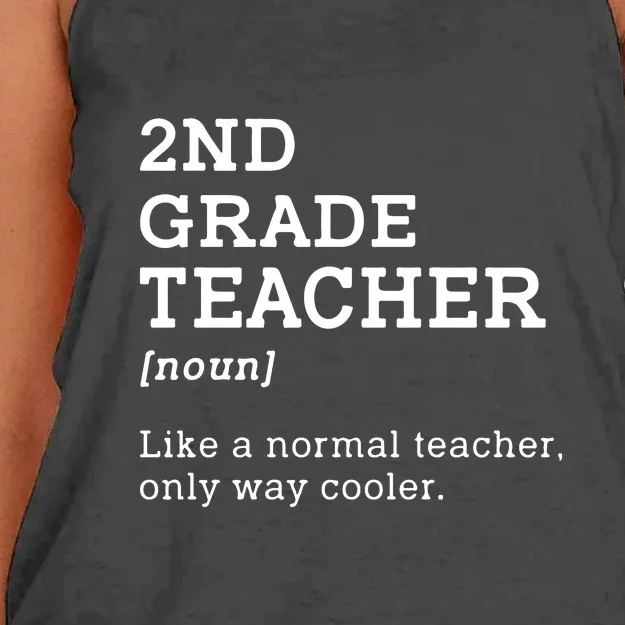 2nd Grade Teacher Idea For Second Grade Teacher Gift Women's Knotted Racerback Tank