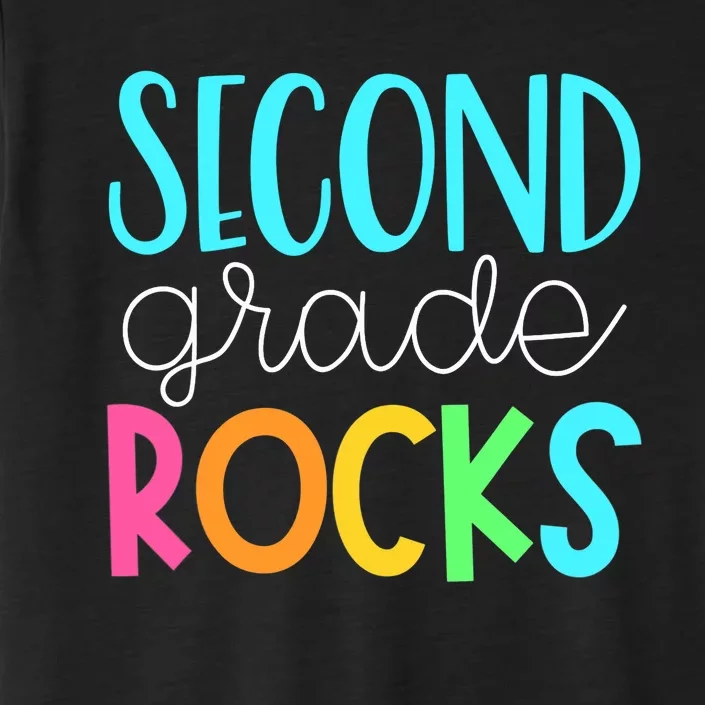 2nd grade teacher, second grade rocks ChromaSoft Performance T-Shirt