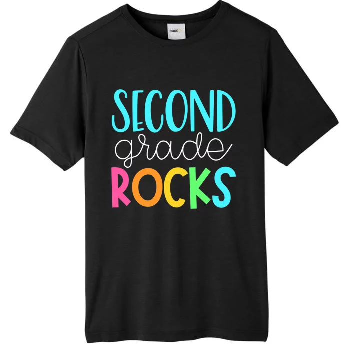 2nd grade teacher, second grade rocks ChromaSoft Performance T-Shirt