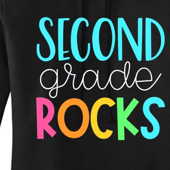 2nd grade teacher, second grade rocks Women's Pullover Hoodie