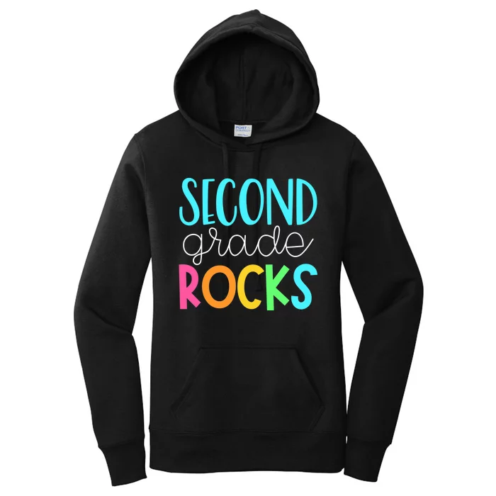 2nd grade teacher, second grade rocks Women's Pullover Hoodie