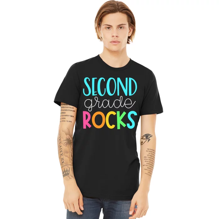 2nd grade teacher, second grade rocks Premium T-Shirt