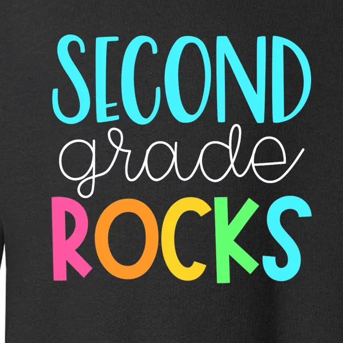 2nd grade teacher, second grade rocks Toddler Sweatshirt